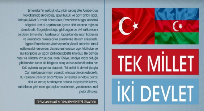 EBYÜ Senatosu Ermenistan'ı kınadı