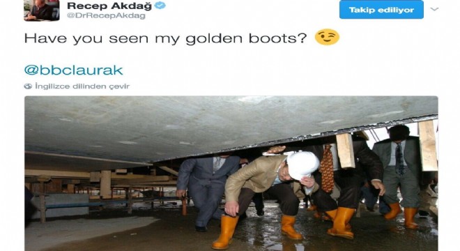 'Have you seen my golden boots?'