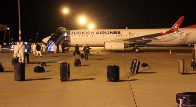 118 kişi Erzurum'a getirilerek karantinaya alındı