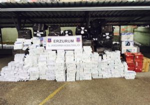 Bir tır dolusu kaçak sigaraya ele geçirildi