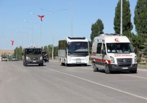 Erzurum şehidini karşıladı
