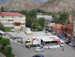 Kan Bağış Tır'ı Oltu'daydı