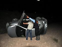 Otomobil şarampole uçtu: 1 yaralı