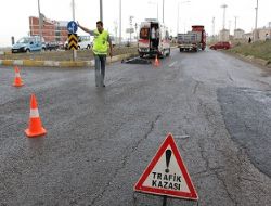 Çat yolunda feci kaza