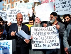 Terminal'de gazelli protesto