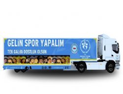 Spor Tır'ı Erzurum yolunda