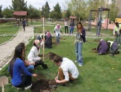 Gençler fidanları toprakla buluşturdu