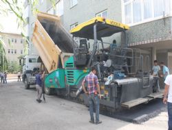 Palandöken'de asfaltlama seferberliği