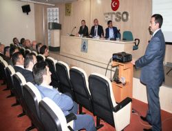 Aydın işadamlarını bilgilendirdi
