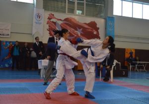 Okullararası karate şampiyonası tamamlandı