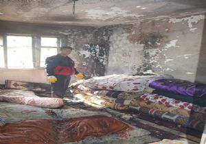 Oltu'da ev yangını