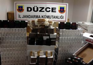 Kargo şirketine kaçak sigara baskını