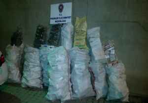 128 bin TL değerinde kaçak sigara ele geçirildi