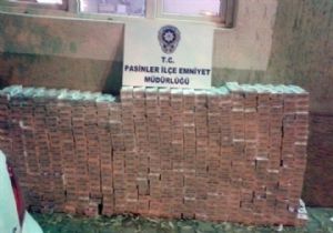 10 bin paket kaçak sigara ele geçirildi