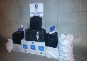 Pasinler'de kaçak sigara operasyonu