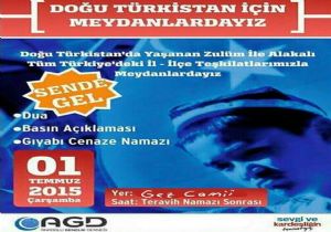 AGD: ‘Doğu Türkistan İçin Meydanlardayız'
