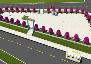 Ilıca Şehitliği çevre düzenlemesi başladı
