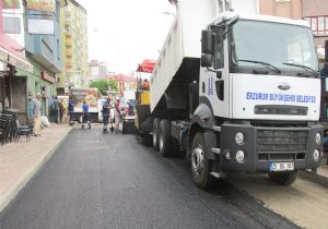 Büyükşehir asfaltlama hedefini aştı