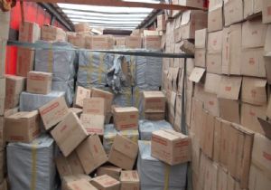420 bin paket kaçak sigara ele geçirildi