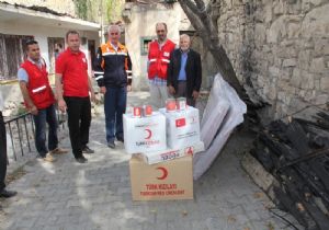 Kızılay'dan yangınzedelere yardım