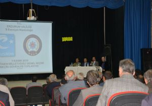 Aşkale'de seçim güvenliği ele alındı