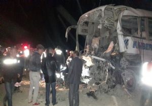 Aşkale'de otobüs kazası: 3 ölü