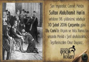 AK Gençlerden 2.Abdülhamid Han'a vefa
