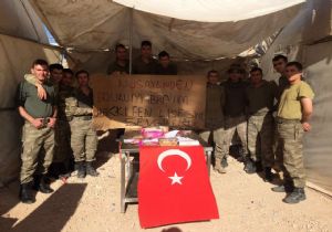 Nusaybin'deki Mehmetçiğe Moral köprüsü