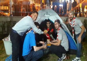 Erzurum izcileri demokrasi nöbetinde