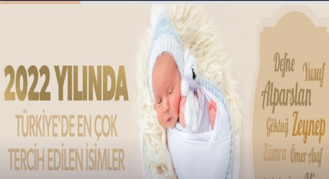 2022 yılında çok tercih edilen isimler belli oldu