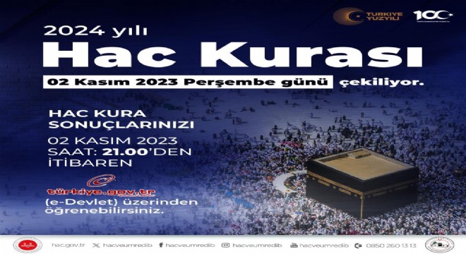 2024 Hac kurası 2 Kasım'da gerçekleşecek