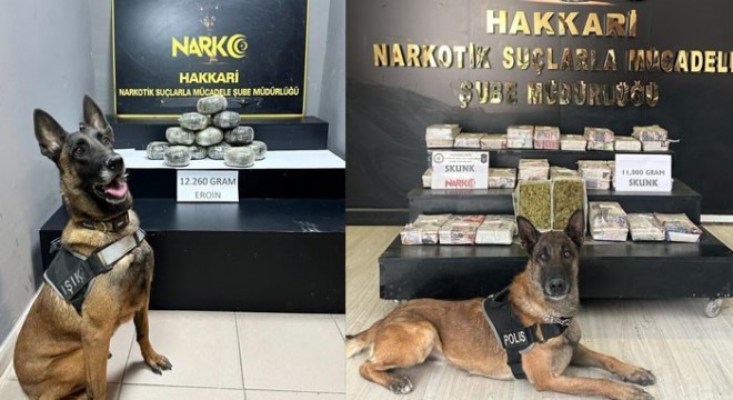 24 kilo 60 gram uyuşturucu ele geçirildi