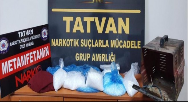 3 kilo Metanfetamin ele geçirildi