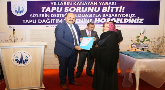 30 yıllık tapu sorunu çözüldü