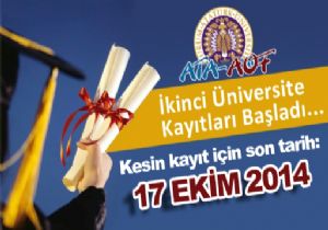 ATAAÖF'ten 2'inci üniversite fırsatı