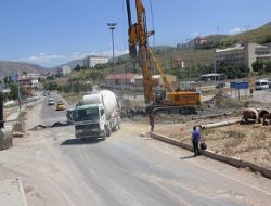 Çaykara kavşağına ilk harç atıldı