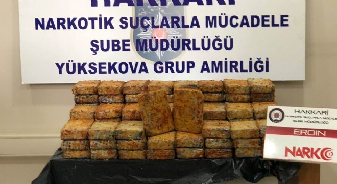 56 kilo eroin ele geçirildi
