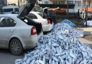 Aziziye'de kaçak sigara operasyonu