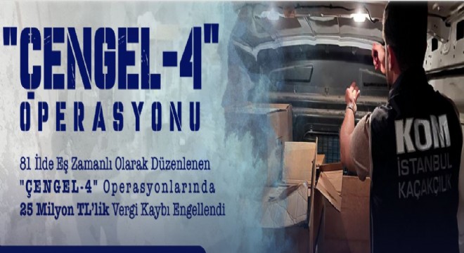 81 İlde ‘Çengel-4' operasyonu