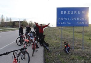 Obeziteye dikkat çekmek için bisiklet sürdüler