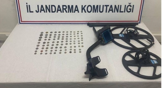 97 adet tarihi sikke ele geçirildi