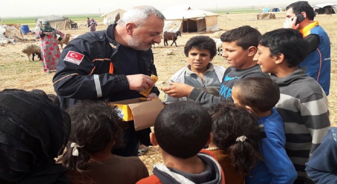 AFAD Erzurum El Bab'da milli görevde