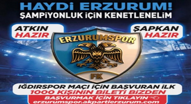 AK Parti'den bin taraftara maç bileti hediyesi