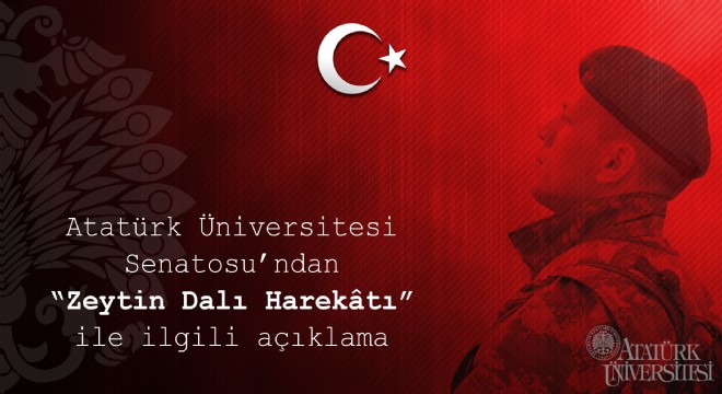 ATAÜNİ Senatosu'ndan “Zeytin Dalı Harekâtı” açıklaması