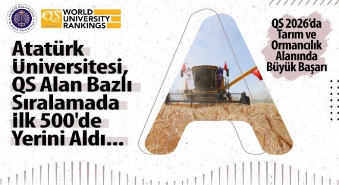 ATAUNİV tarımda 301-350 aralığına yükseldi