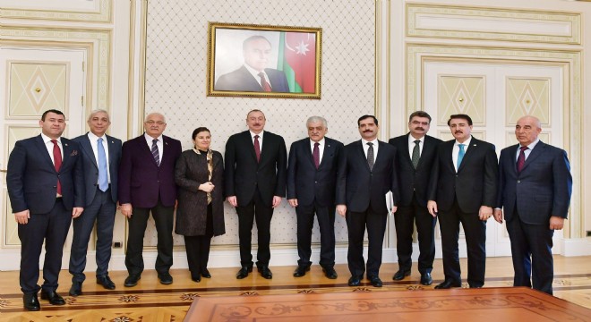 Aliyev, TBMM Dostluk Grubu'nu kabul etti