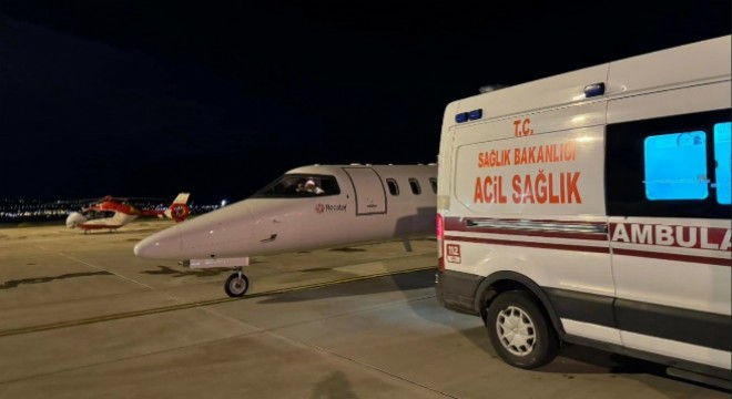 Ambulans uçak 10 aylık bebek için