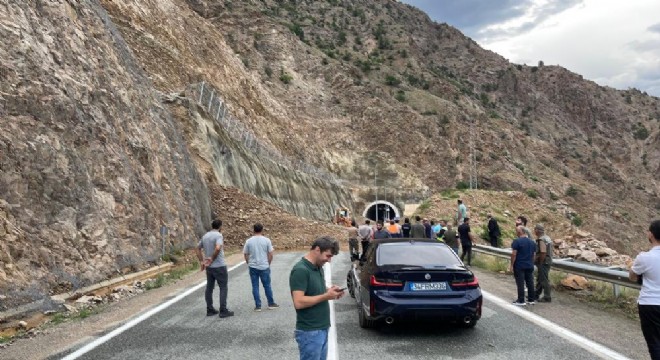 Artvin-Erzurum karayolunda heyelan