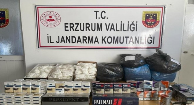 Aşkale'de kaçak sigara operasyonu