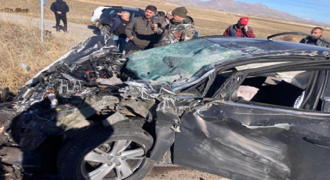 Aşkale'de trafik kazası: 2 yaralı